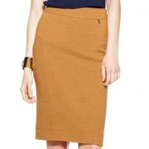 LGR women’s yellow over knee skirt wool us8 L63-8